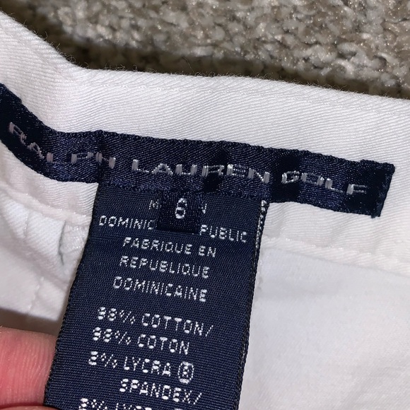 Ralph Lauren Golf White & Red shorts size 6 - Picture 7 of 10